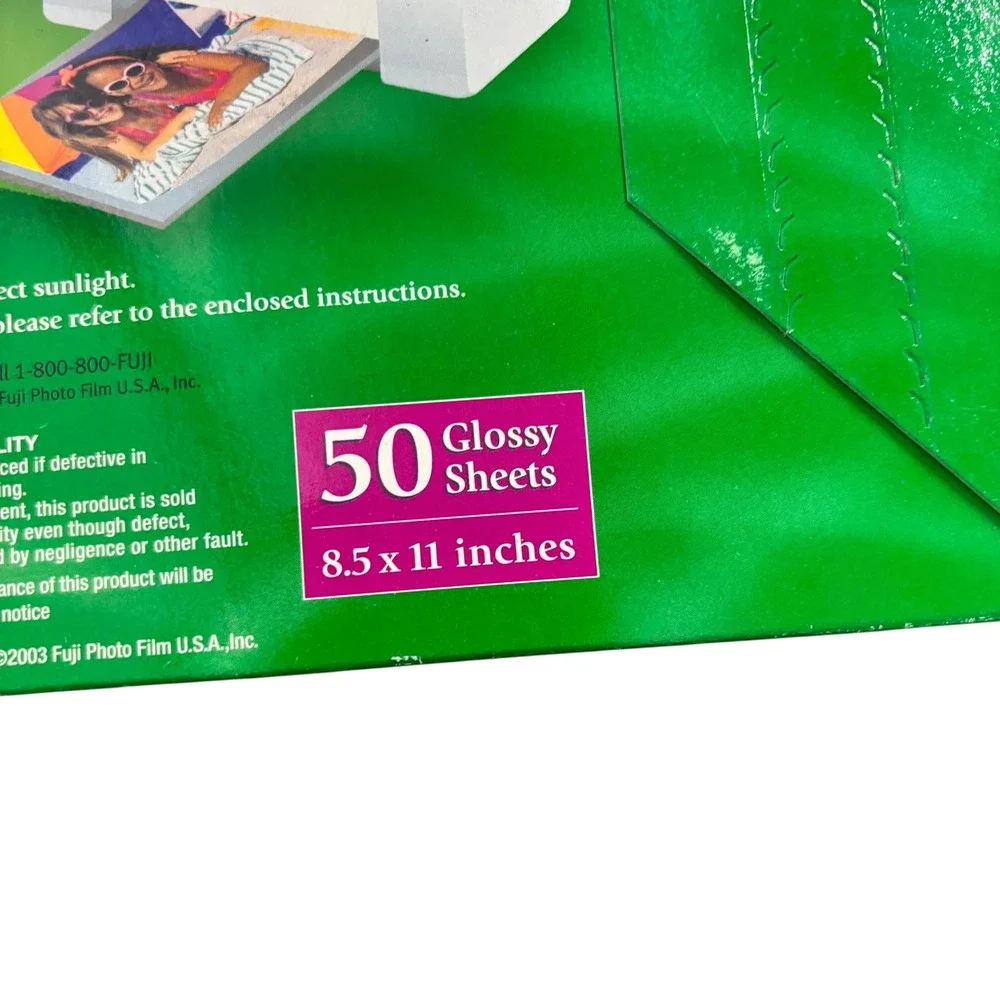 Fujifilm Premium Plus Photo‎ Paper 8.5x11 50 Sheets Glossy NEW Recipe CD